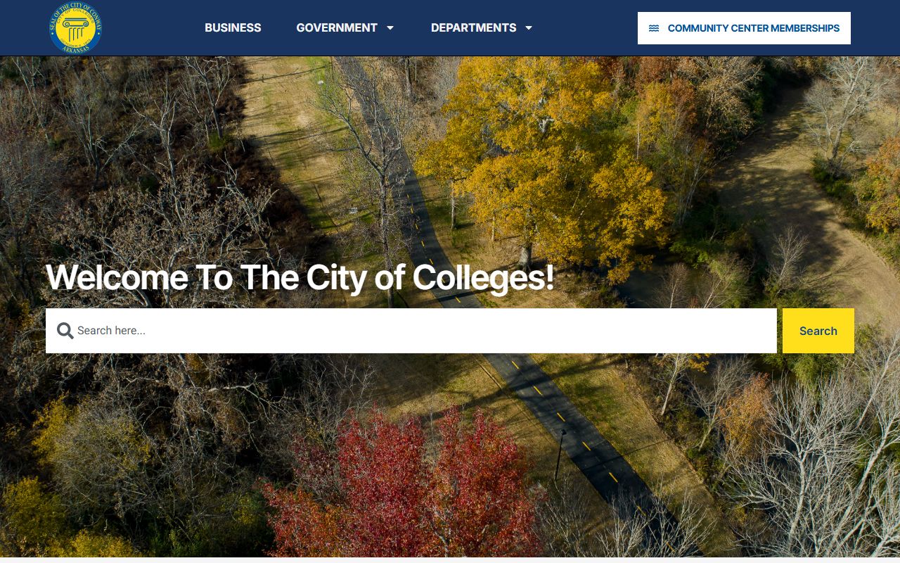 City of Conway site with Conway recent bookings links
