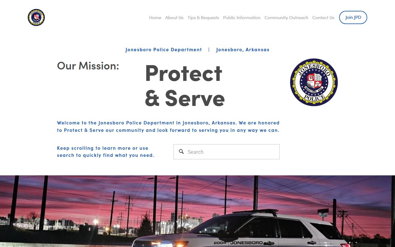 Jonesboro Police Department site with Jonesboro recent bookings info