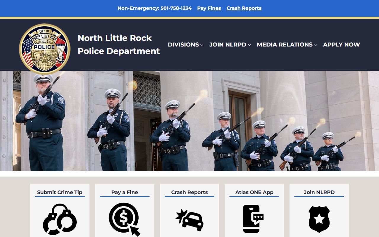 North Little Rock Police Department homepage for North Little Rock recent bookings