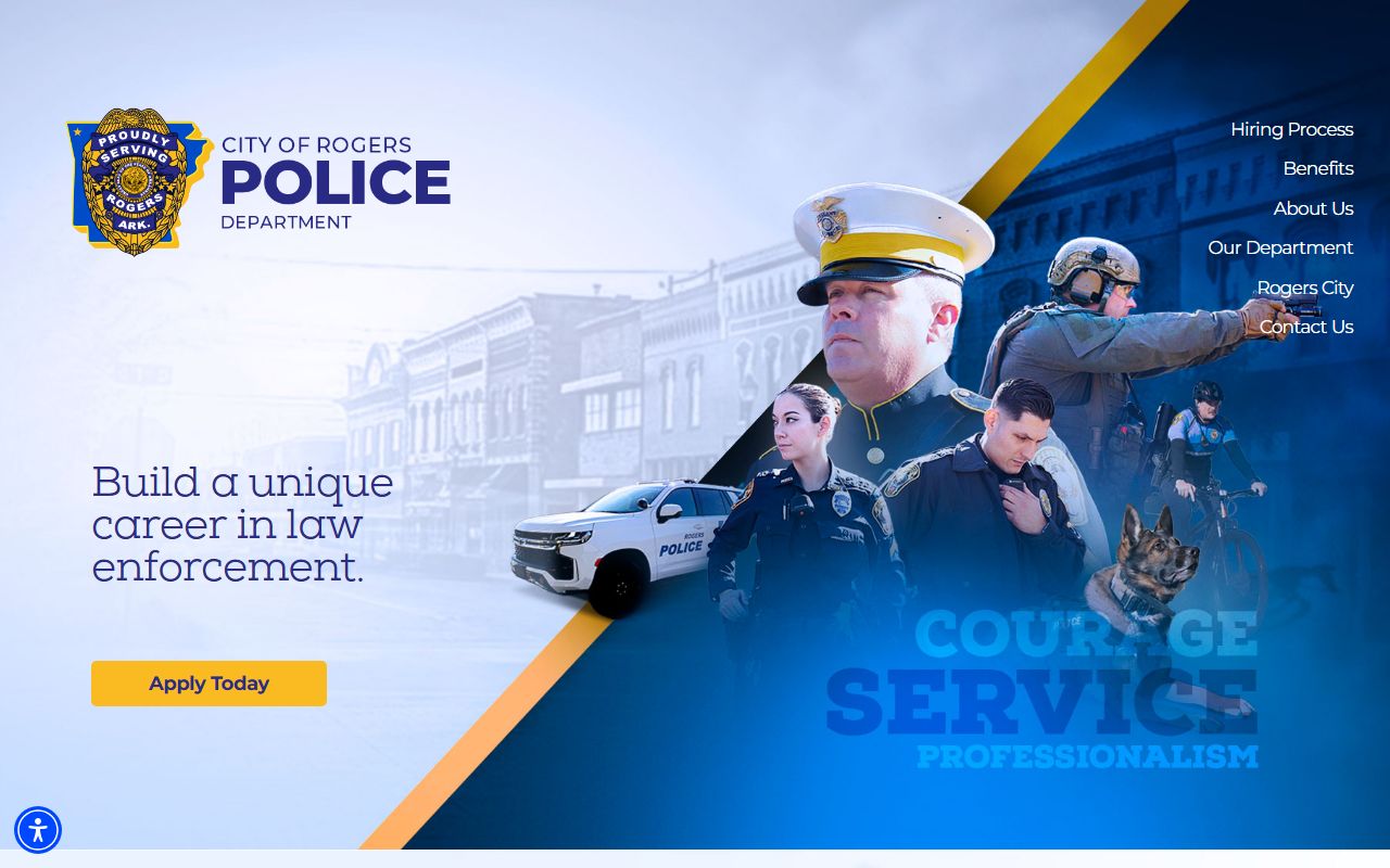 Rogers Police Department page for Rogers recent bookings